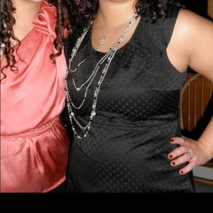 Merona collared A-line Black dress